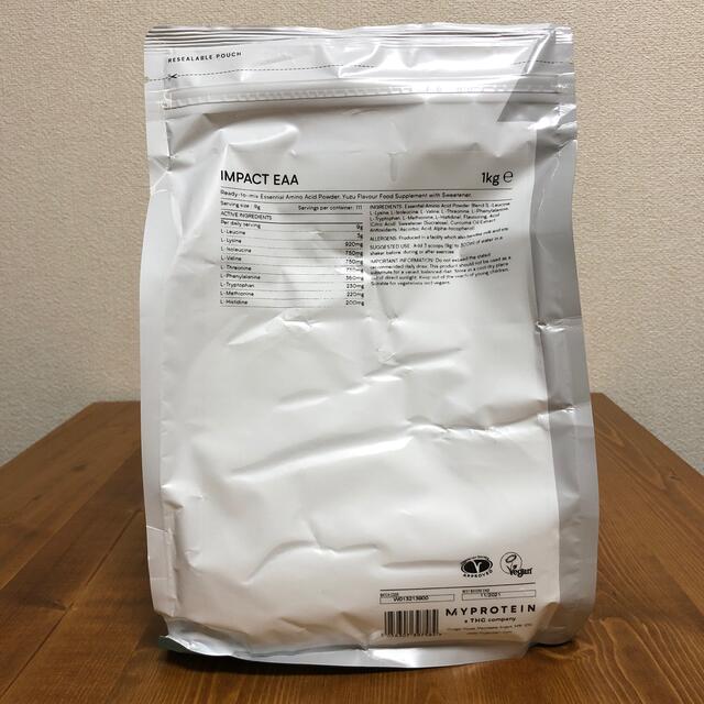 MYPROTEIN(マイプロテイン)のMY PROTEIN EAA 1kg (Yuzu) 食品/飲料/酒の健康食品(プロテイン)の商品写真