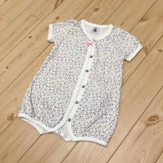 プチバトー(PETIT BATEAU)のPETIT BATEAU 半袖ロンパース(ロンパース)