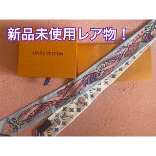 ルイヴィトン(LOUIS VUITTON)のルイヴィトン　バンドーBB　ロマンス　ブルー＆ホワイト(バレンタイン限定)(バンダナ/スカーフ)