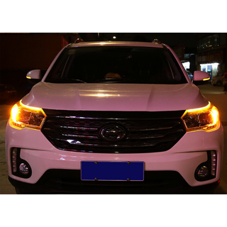HLY01新品未使用！60㎝ 黄色LED テープライト2本 12v‐24v対応！(汎用パーツ)