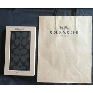 コーチ(COACH)のCOACH コーチ iPhoneX/XS iPhoneケース　黒　ブラック(iPhoneケース)