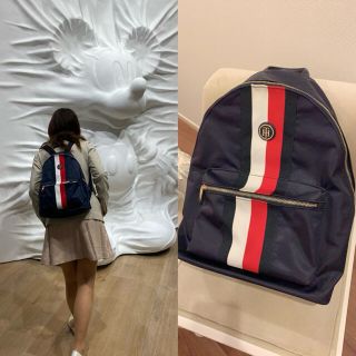 トミーヒルフィガー(TOMMY HILFIGER)のチビ太様専用　tommy 上質ナイロンバックパック　紺(リュック/バックパック)