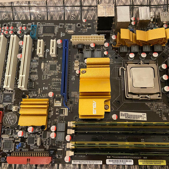LGA775マザーボード、CPU、CPUクーラー、メモリセット