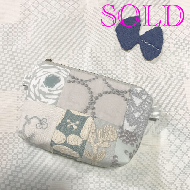 【SOLD】ミナペルホネン　ハンドメイド　ポーチ