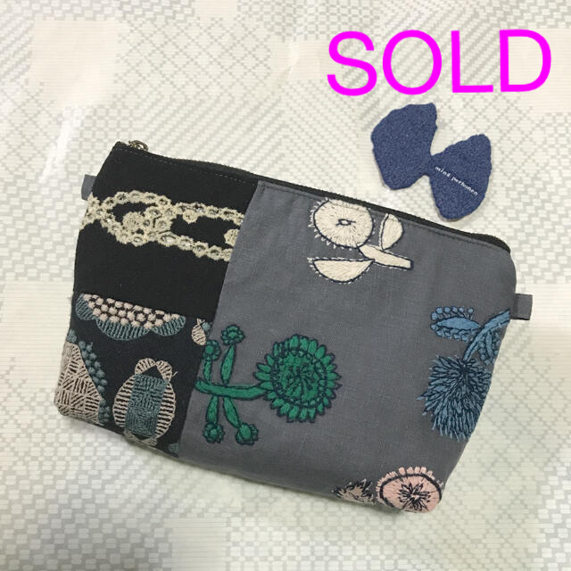 【SOLD】ミナペルホネン　ハンドメイド　ポーチ