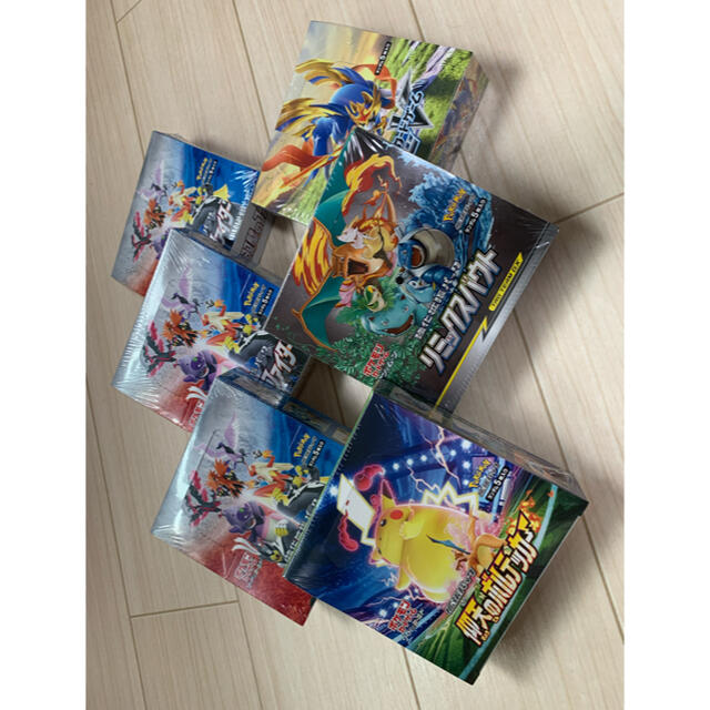 シュリンク付き　ポケモンカード人気6box