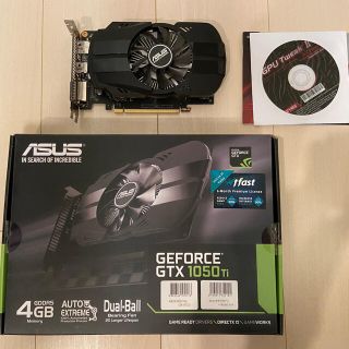 エイスース(ASUS)のASUS GTX1050TI搭載 PH-GTX1050TI-4G(PCパーツ)