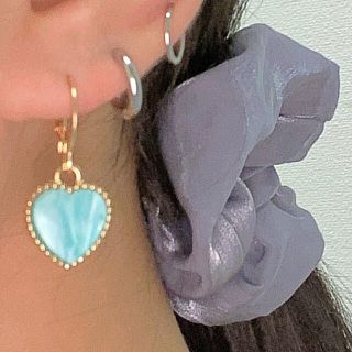 ハート　ピアス　ヨーロッパ風(ピアス)