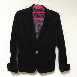 スタイルコム(Style com)のベロアのジャケット(テーラードジャケット)