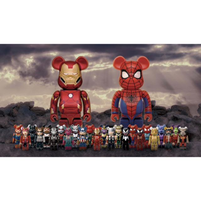 MARVEL - 7/24 発売ハッピーくじマーベル「BE@RBRICK」1ロット一番くじ ...