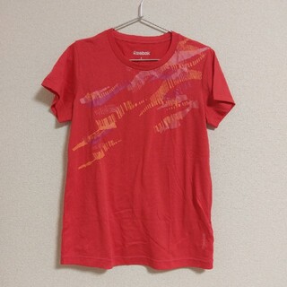 リーボック(Reebok)のReebok　リーボック　レディース　Tシャツ　L　幾何学模様　プリント(トレーニング用品)