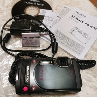 オリンパス(OLYMPUS)のjuxlean様専用【ジ品】OLYMPUS TG-870 黒×ピンク 海外モデル(コンパクトデジタルカメラ)