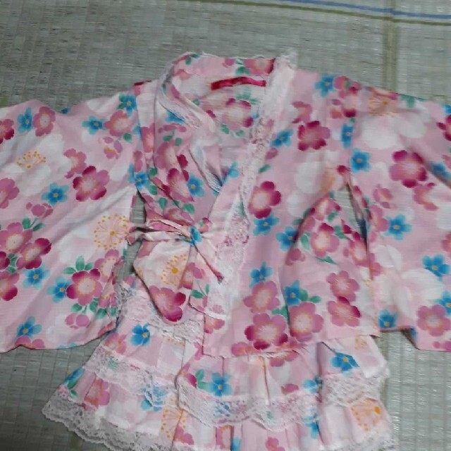 甚平浴衣120cm キッズ/ベビー/マタニティのキッズ服女の子用(90cm~)(甚平/浴衣)の商品写真