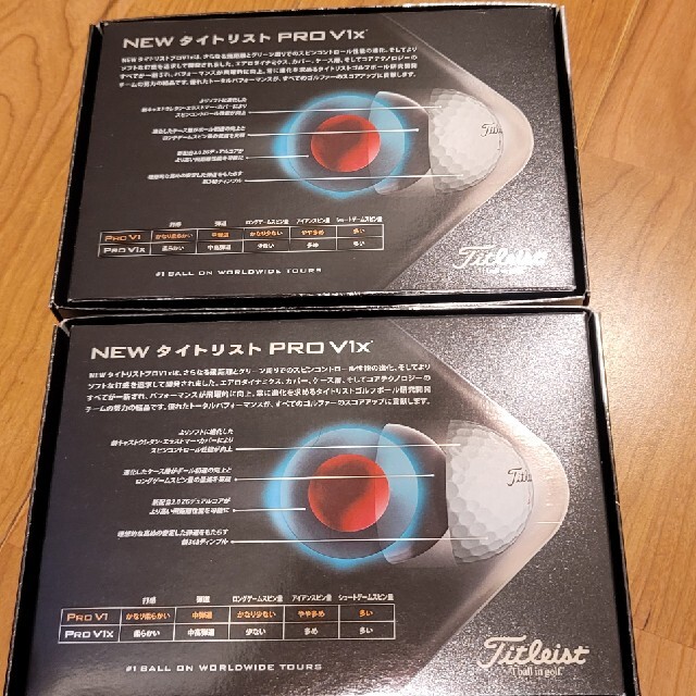 Titleist(タイトリスト)のTitleist タイトリスト PROV1X  ホワイト 2ダース チケットのスポーツ(ゴルフ)の商品写真