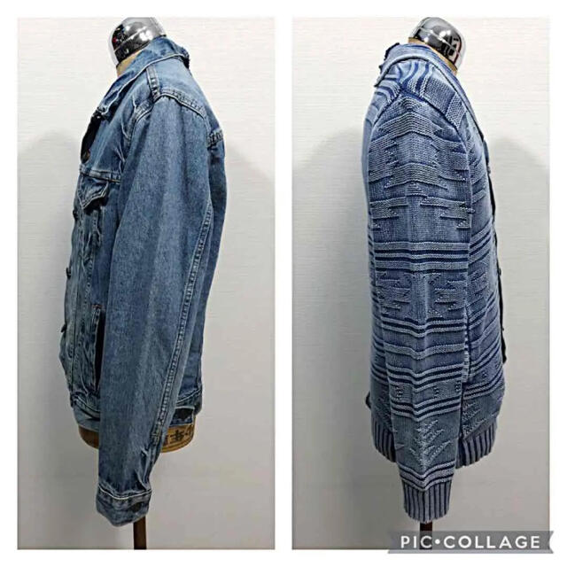 Levi's ニット ドッキング ジャケットの通販 by たかゆ's shop|リーバイスならラクマ - 再構築 リーバイス オルテガ柄 人気HOT