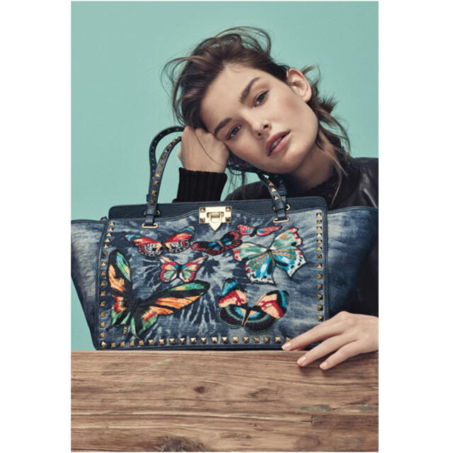 ヴァレンティノ バタフライトートバッグ☆ロックスタッズVALENTINO-