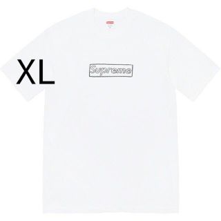 シュプリーム(Supreme)のSupreme  Kaws Chalk Logo Tee XL 白 ホワイト(Tシャツ/カットソー(半袖/袖なし))