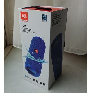 新品未使用 JBL FLIP4 Bluetooth スピーカー 青(スピーカー)