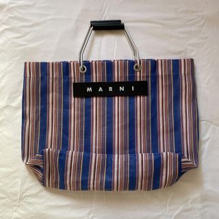 マルニ(Marni)のMARNI ストライプバッグ(かごバッグ/ストローバッグ)