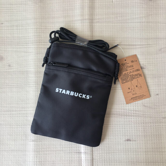 Starbucks Coffee(スターバックスコーヒー)の台湾 スターバックス サイレン ショルダー バッグ サコッシュ 黒 ブラック レディースのバッグ(ショルダーバッグ)の商品写真