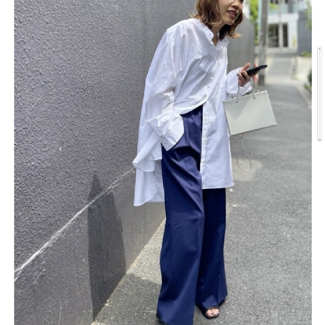 L'Appartement DEUXIEME CLASSE(アパルトモンドゥーズィエムクラス)のNo Collar Long Shirt レディースのトップス(シャツ/ブラウス(長袖/七分))の商品写真