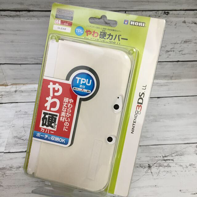 任天堂(ニンテンドウ)の空気ゼロ ピタ貼り ＋TPUやわ硬カバー クリア（3DSLL用）★未使用 エンタメ/ホビーのゲームソフト/ゲーム機本体(その他)の商品写真