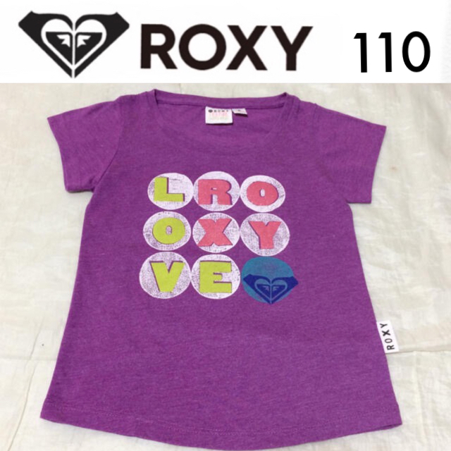 Roxy(ロキシー)の１回着☆ROXY KIDS半袖Tシャツリップカールロキシーキッズボルコムビラボン キッズ/ベビー/マタニティのキッズ服女の子用(90cm~)(Tシャツ/カットソー)の商品写真