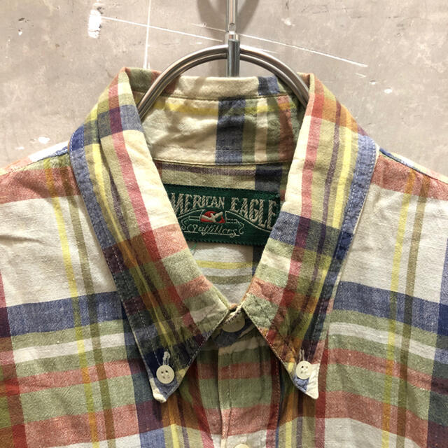 American Eagle(アメリカンイーグル)の90sビンテージUSA古着アメリカンイーグルチェックシャツ メンズのトップス(シャツ)の商品写真