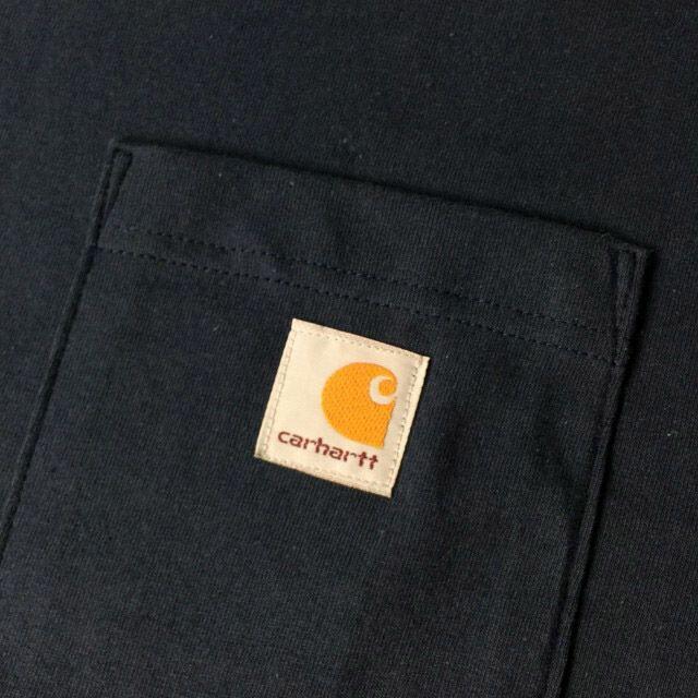 carhartt(カーハート)のカーハート 半袖 Tシャツ オリジナルフィット(L/R)紺181218 メンズのトップス(Tシャツ/カットソー(半袖/袖なし))の商品写真