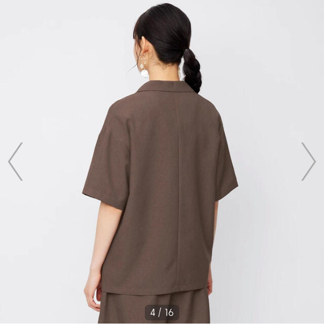 GU - ライトオーバーサイズシャツジャケット(5分袖)の通販 by