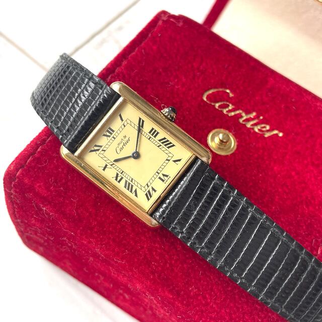 Cartier - 全て純正 カルティエ Cartier マストタンク クォーツ 腕時計の通販 by balocco Watch｜カルティエ