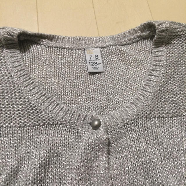 ZARA KIDS(ザラキッズ)のZARA カーデ 難あり キッズ/ベビー/マタニティのキッズ服女の子用(90cm~)(カーディガン)の商品写真