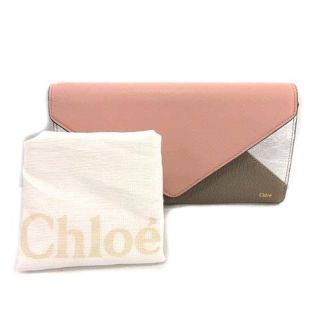 Chloe - クロエ レターシルエット パッチワーク 長財布 二つ折り ...