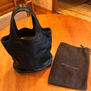 ボッテガヴェネタ(Bottega Veneta)の美品 ボッテガ ヴェネタ 編み込み レザー ハンドバッグ (ハンドバッグ)