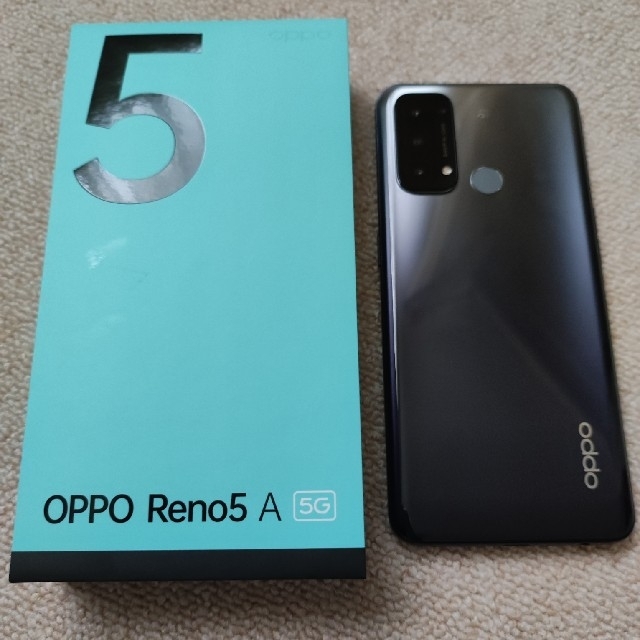 OPPO Reno5 A SIMフリー版 シルバーブラック - スマートフォン本体