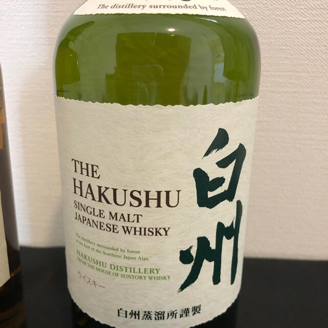 サントリー(サントリー)の山崎　700ml 白州　700ml 2本セット　サントリー　シングルモルト 食品/飲料/酒の酒(ウイスキー)の商品写真