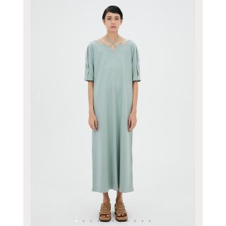 ステュディオス(STUDIOUS)のMURRAL　Ivy halfsleeve dress (Green)(ロングワンピース/マキシワンピース)