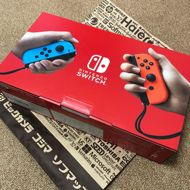 Nintendo Switch(ニンテンドースイッチ)のSwitch 任天堂 スイッチ 本体 ネオン ニンテンドウ 新品・未使用・未開封 エンタメ/ホビーのゲームソフト/ゲーム機本体(家庭用ゲーム機本体)の商品写真