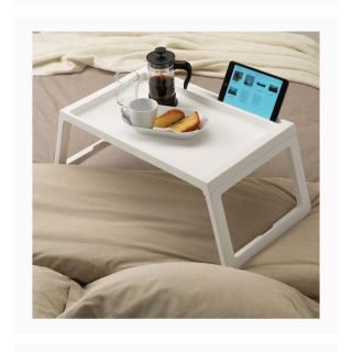 イケア(IKEA)のIKEA(イケア) KLIPSK（クリプスク）ベッドトレイ, ホワイト (折たたみテーブル)