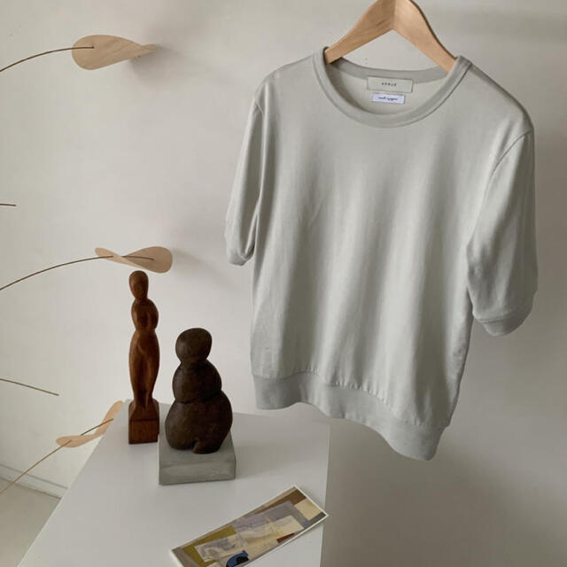 argue GIZA COTTON SILKY RIB TSHIRTS レディースのトップス(Tシャツ(半袖/袖なし))の商品写真