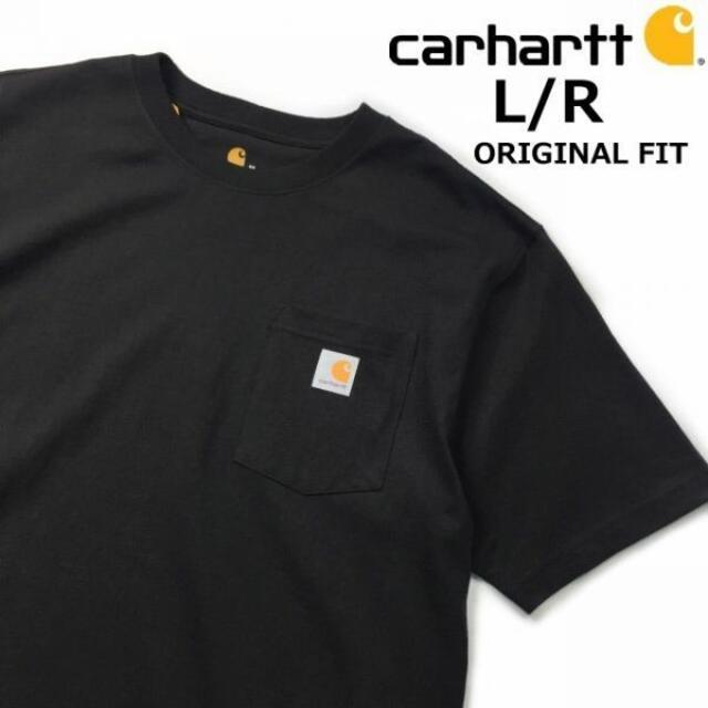 carhartt(カーハート)のカーハート 半袖 Tシャツ オリジナルフィット(L/R)黒 181218 メンズのトップス(Tシャツ/カットソー(半袖/袖なし))の商品写真