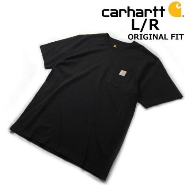 carhartt(カーハート)のカーハート 半袖 Tシャツ オリジナルフィット(L/R)黒 181218 メンズのトップス(Tシャツ/カットソー(半袖/袖なし))の商品写真