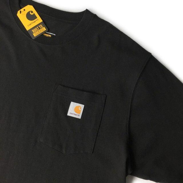 carhartt(カーハート)のカーハート 半袖 Tシャツ オリジナルフィット(L/R)黒 181218 メンズのトップス(Tシャツ/カットソー(半袖/袖なし))の商品写真