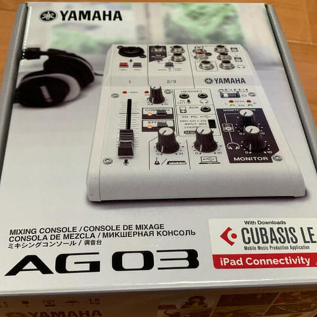 ヤマハ(ヤマハ)の【美品】YAMAHA AG03【オーディオインターフェイス•ミキサー】 楽器のDTM/DAW(オーディオインターフェイス)の商品写真