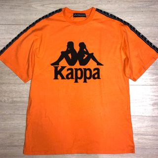 カッパ(Kappa)のKappa カッパ　袖ロゴ　Tシャツ ロゴテープ　オレンジ(Tシャツ/カットソー(半袖/袖なし))