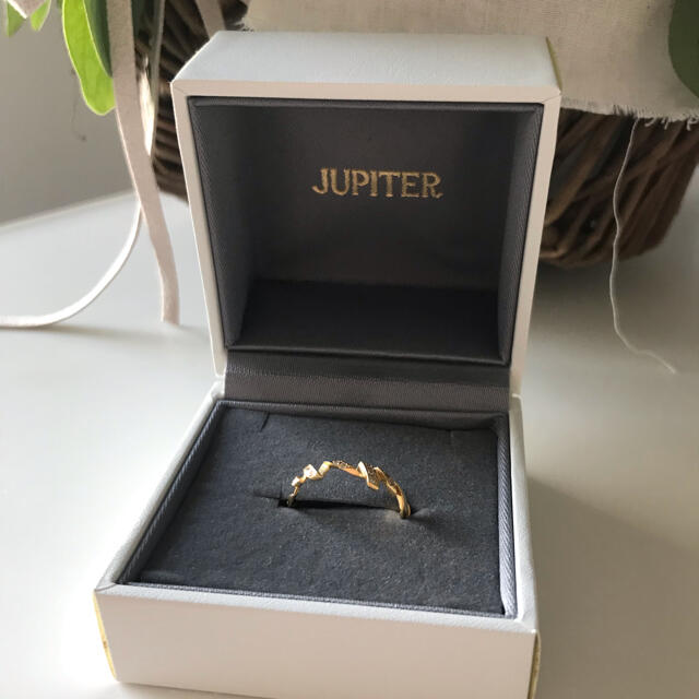 jupiter GOLD LABEL(ジュピターゴールドレーベル)の週末値下げ！jupiter foldリング 18KYG メレダイヤ 0.06c レディースのアクセサリー(リング(指輪))の商品写真