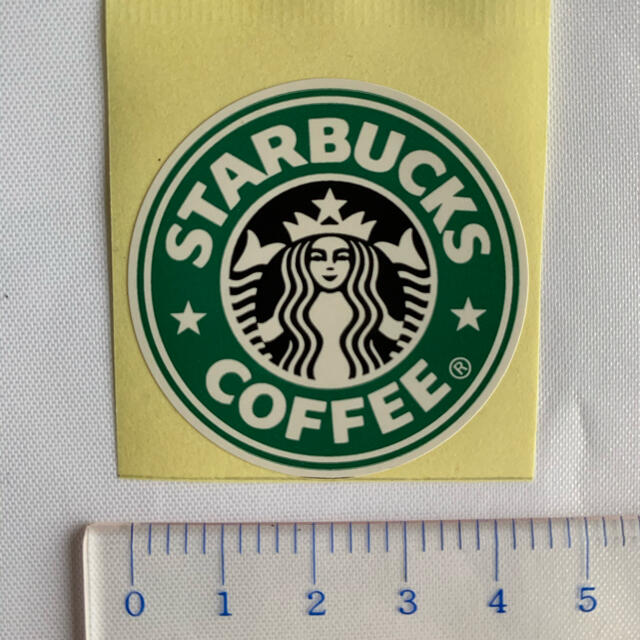 Starbucks Coffee(スターバックスコーヒー)のスターバックス ロゴ ステッカー ラベル シール 1枚 エンタメ/ホビーのコレクション(ノベルティグッズ)の商品写真