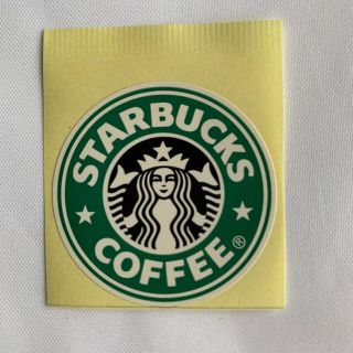 スターバックスコーヒー(Starbucks Coffee)のスターバックス ロゴ ステッカー ラベル シール 1枚(ノベルティグッズ)