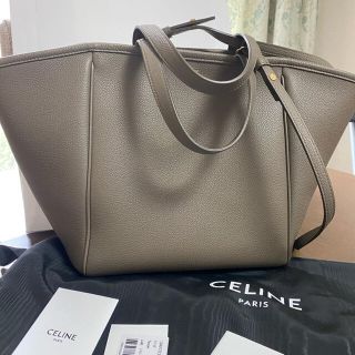 セリーヌ(celine)のCELINE スモール フォールドカバ / カーフスキン トープ(トートバッグ)