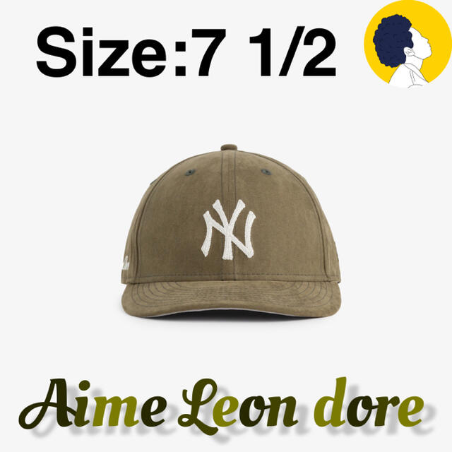 メンズaime leon dore × new era 7 1/2 ヤンキーオリーブ